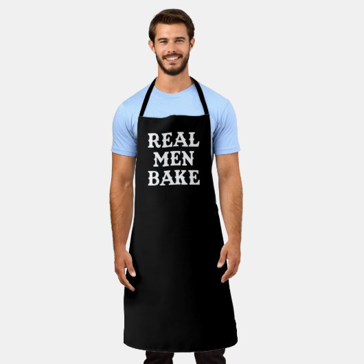 Real Men Bake lustigen männlichen Koch Schürze (Getragen)