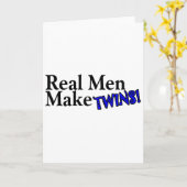 Real Men bilden Twins (B) Karte (Gelbe Blume)