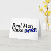Real Men bilden Twins (B) Karte (Gelbe Blume)
