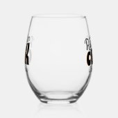 Real Men Cook Black Weinglas Ohne Stiel (Rechts)