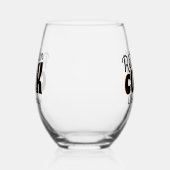 Real Men Cook Black Weinglas Ohne Stiel (Links)