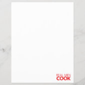 Real Men Cook Flyer (Vorne)