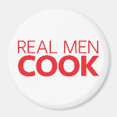 Real Men Cook Magnet (Vorne)