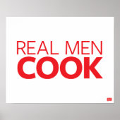 Real Men Cook Poster (Vorne)