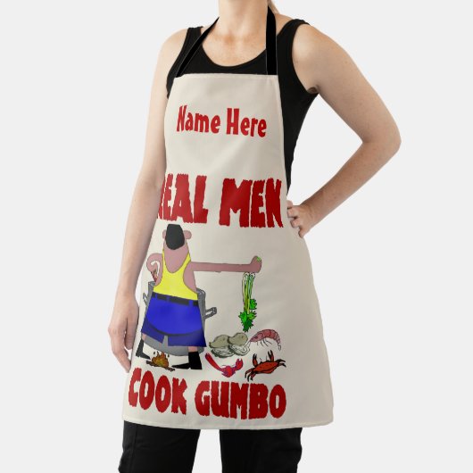 Real Men Cook Schürze - Text hinzufügen, Schürze (InSitu)