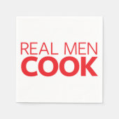 Real Men Cook Serviette (Vorderseite)