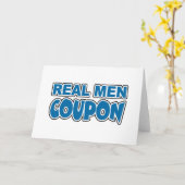 Real Men Coupon Karte (Gelbe Blume)