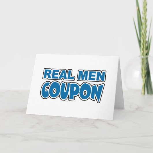 Real Men Coupon Karte (Vorderseite)