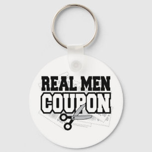 Real Men Coupon Schlüsselanhänger