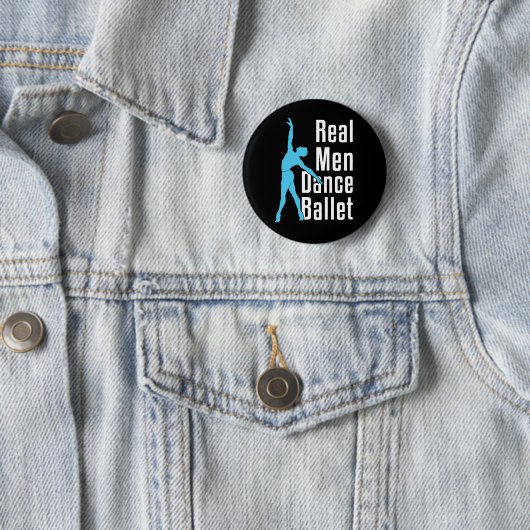 Real Men Dance Ballet Button (Beispiel)