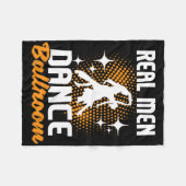 Real Men Dance Ballroom - Dancing Partner Dancer I Fleecedecke (Vorderseite (Horizontal))