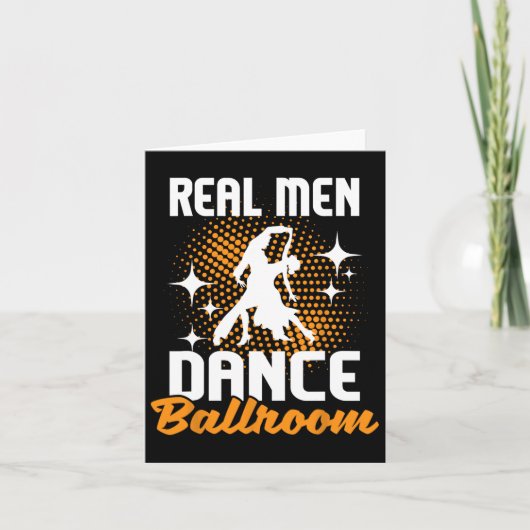 Real Men Dance Ballroom - Dancing Partner Dancer I Karte (Vorderseite)