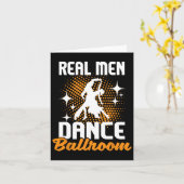 Real Men Dance Ballroom - Dancing Partner Dancer I Karte (Gelbe Blume)