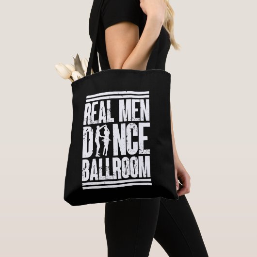 Real Men Dance Ballroom - Geschenk Ballroom Dancer Tasche (Von Nahem)