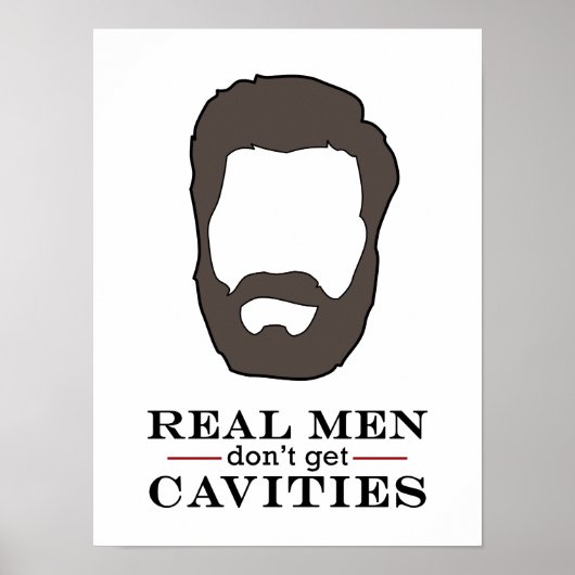 Real Men Dental Poster (Vorne)