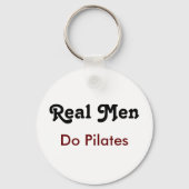 Real Men Do Pilates Schlüsselanhänger (Vorderseite)