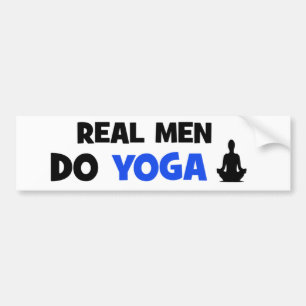 Real Men Do Yoga - Funny Autoaufklebers Autoaufkleber