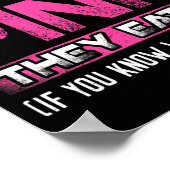 Real Men Dont Wear Nk They Eat It If You Know W  Poster (Ecke)