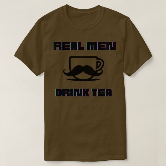 Real Men Drink Tee (Design vorne)