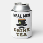 Real Men Drink Tee Cool Tea Drinker Lover Dosenkühler (Kanne Rückseite)