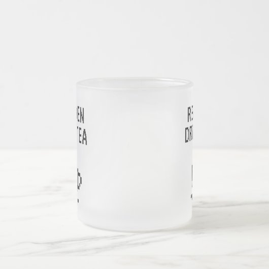 Real Men Drink Tee lustig Mattglastasse (Mittel)