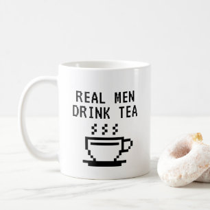 Real Men Drink Tee lustig weiß Kaffeetasse