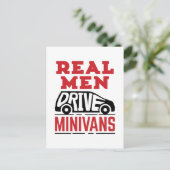 Real Men Drive Minivans Postkarte (Stehend Vorderseite)