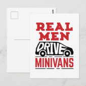 Real Men Drive Minivans Postkarte (Vorne/Hinten)