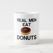 REAL MEN EAT DONUTS Jumbo-Tasse (Vorderseite)
