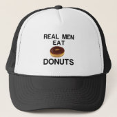 REAL MEN EAT DONUTS TRUCKERKAPPE (Vorderseite)