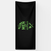 Real Men essen Gemüse Banner (Vertikal)