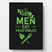 Real Men essen Gemüse Fotoplatte (Vorderseite)