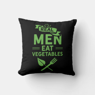 Real Men essen Gemüse Kissen