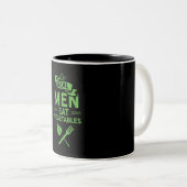 Real Men essen Gemüse Zweifarbige Tasse (VorderseiteRechts)