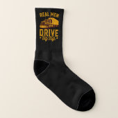 Real Men fahren Big Rigs Funny Truck Driver Trucke Socken (Links - Innen)