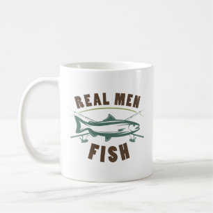 Real Men Fish Kaffeetasse