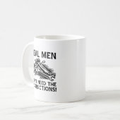 Real Men Funny Mug Kaffeetasse (Vorderseite Links)
