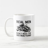 Real Men Funny Mug Kaffeetasse (Links)