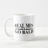 Real Men Go Bald Kaffeetasse (Links)
