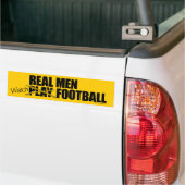 Real Men gucken Fußball Autoaufkleber (Auf Lkw)