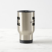 Real Men gucken Fußball Reisebecher (Mittel)
