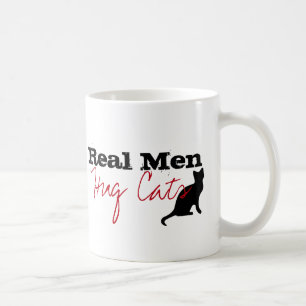 Real Men Hug Cats Kitty Liebe Funny Kaffeetasse