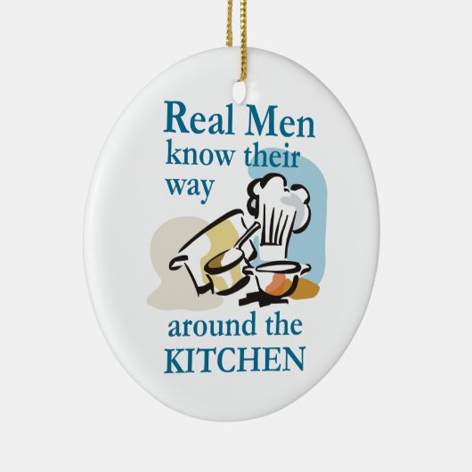 Real Men kennen Keramik Ornament (Rechts)