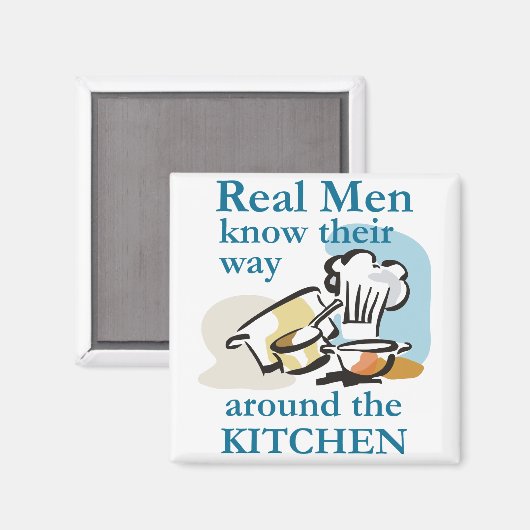 Real Men kennen Magnet (Vorderseite/Rückseite)