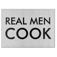 Real men kochen Glasschneidplatte | Funny Quote