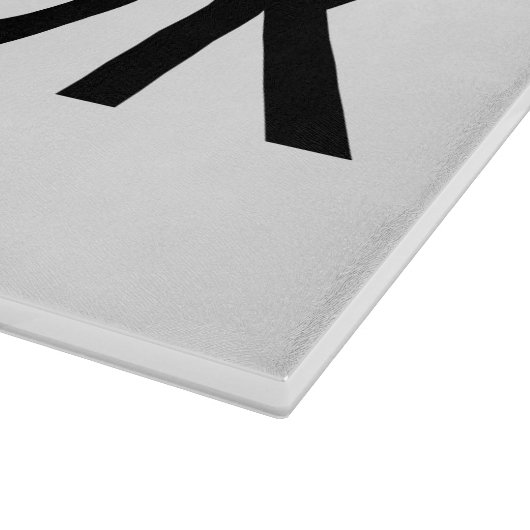 Real men kochen Glasschneidplatte | Funny Quote Schneidebrett (Ecke)