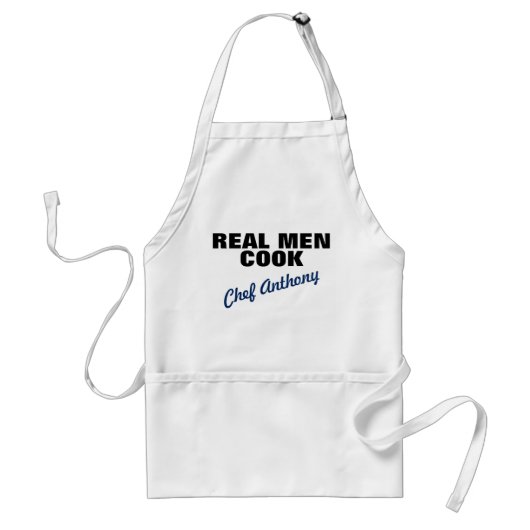Real Men kochen Personalisierte Schürze (Vorne)