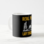 Real men legendäre Tracks Kaffeetasse (Vorderseite Links)