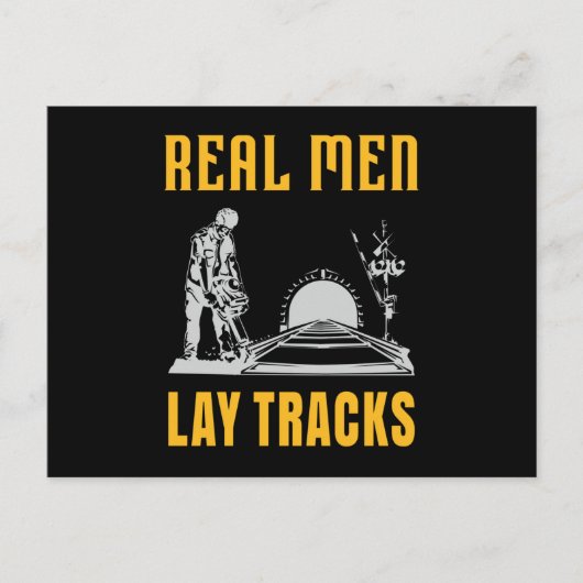 Real men legendäre Tracks Postkarte (Vorderseite)