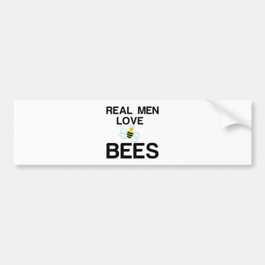 REAL MEN LIEBE AUTOAUFKLEBER (Vorne)